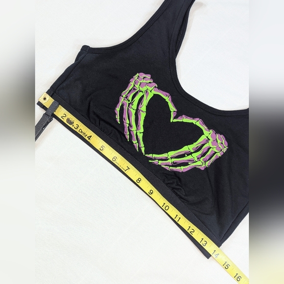 Torrid Skeleton Heart Bralette - Picture 5 of 9